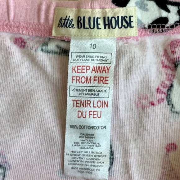 ๐งHP๐ง little BLUE HOUSE Pink Penguin Long Pajamas - Picture 5 of 5